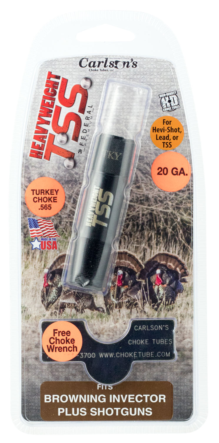 Carlson's Choke Tubes TSS 20 Gauge Browning Invector DS Turkey Choke Tube, Black - 38023 - Carlson's Choke Tubes