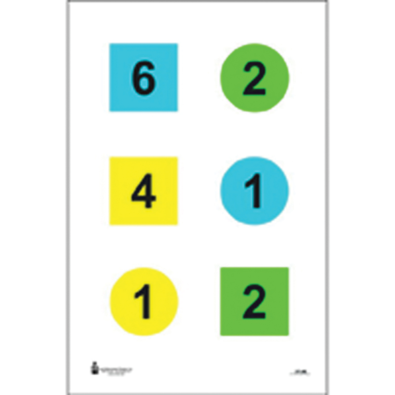 Action Target Law Enforcement 23" x 35" Circle/Square Version 4-B Discretionary Command Training Target, 100/box - DT-4B-100 - Action Target