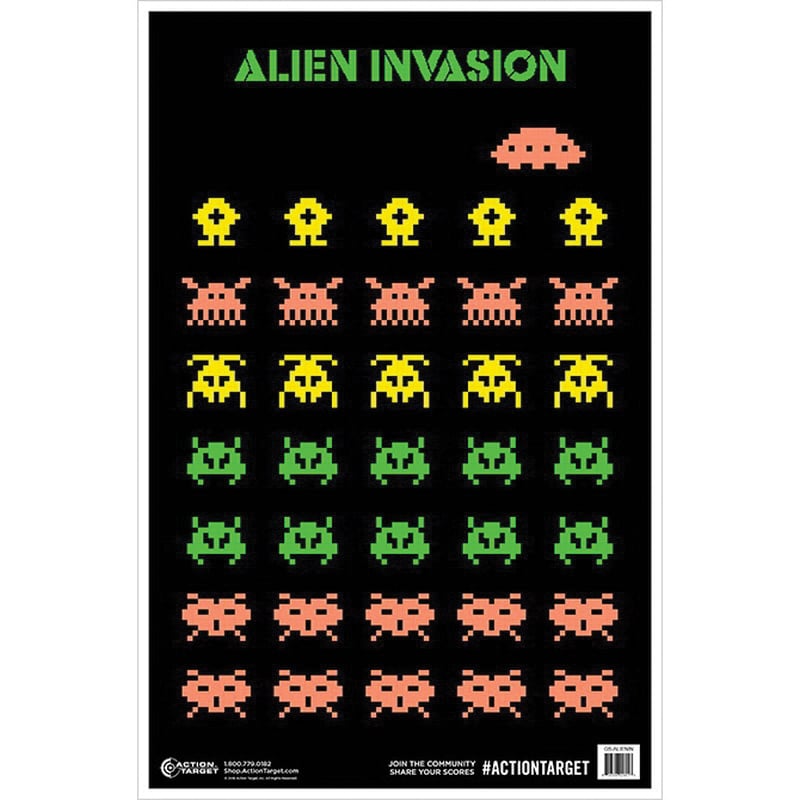 Action Target 23" x 35" Alien Invasion Target, 100/box - GS-ALIENIN-100 - Action Target
