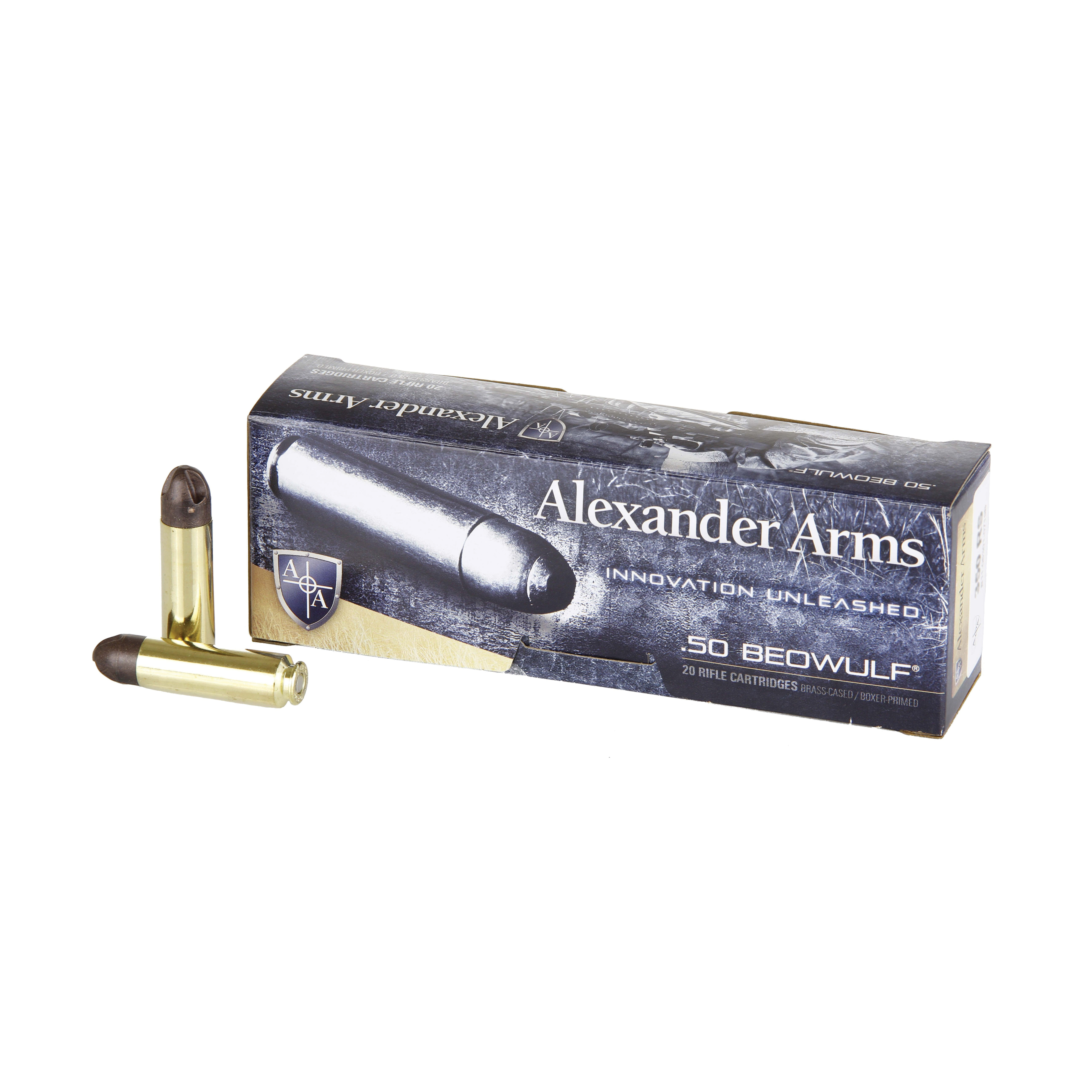 Alexander Arms PolyCase Inceptor 200 gr ARX .50 Beowulf Ammo, 20/box - A-B200ARXBX - Alexander Arms