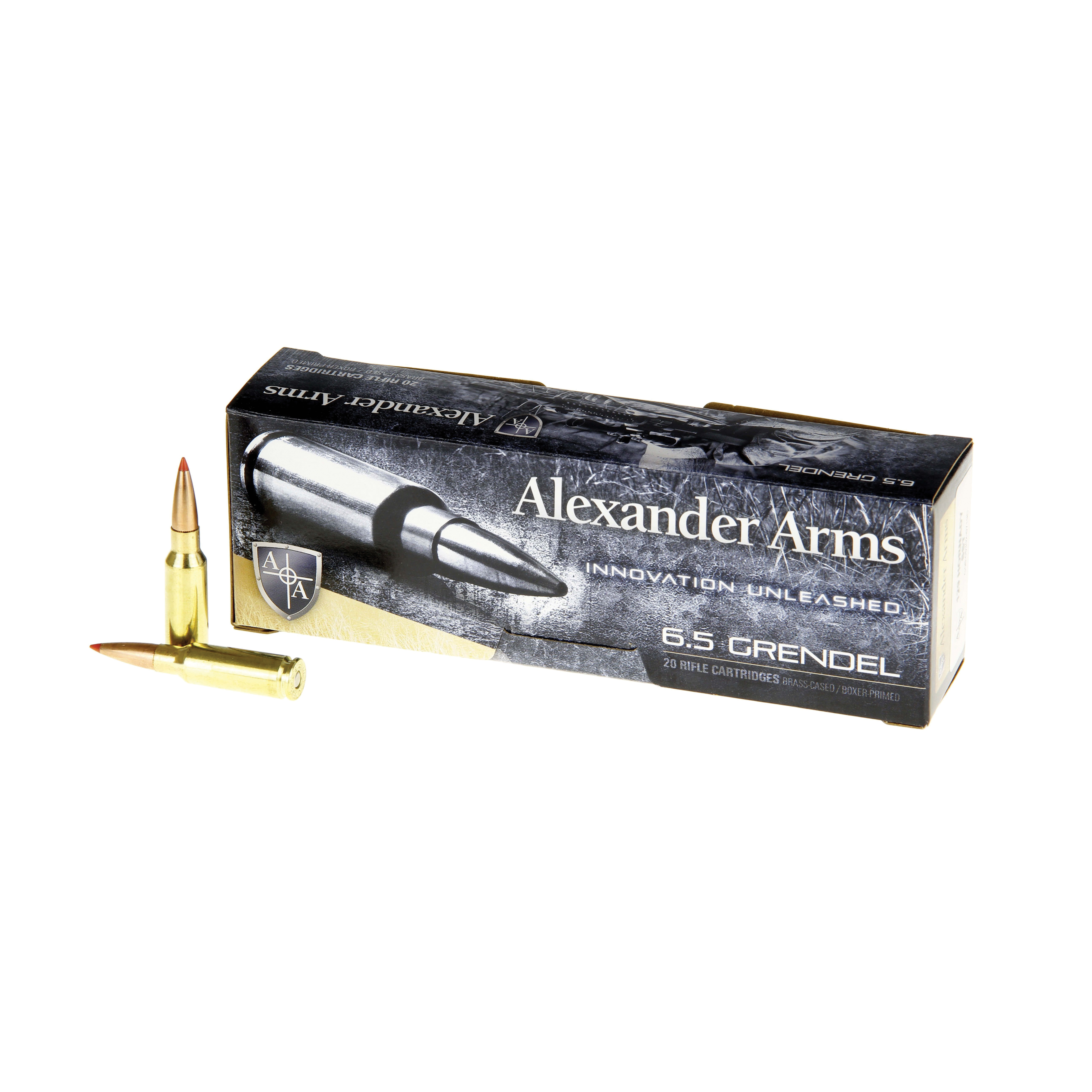 Alexander Arms Hornady SST 129 gr BT .6.5 Grendel Ammo, 20/box - AG129SSTBX - Alexander Arms