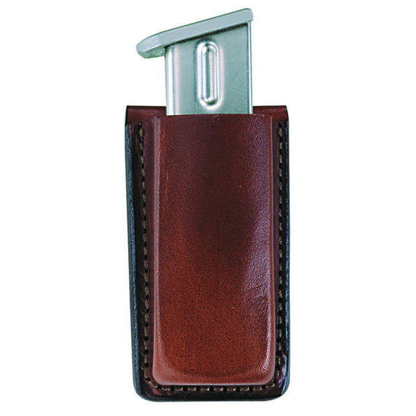 Bianchi 20A Open Top Single Magazine Pouch for Mauser HSC 9mm/40S&W/380ACP/45ACP Pistols, Plain Tan - 10737