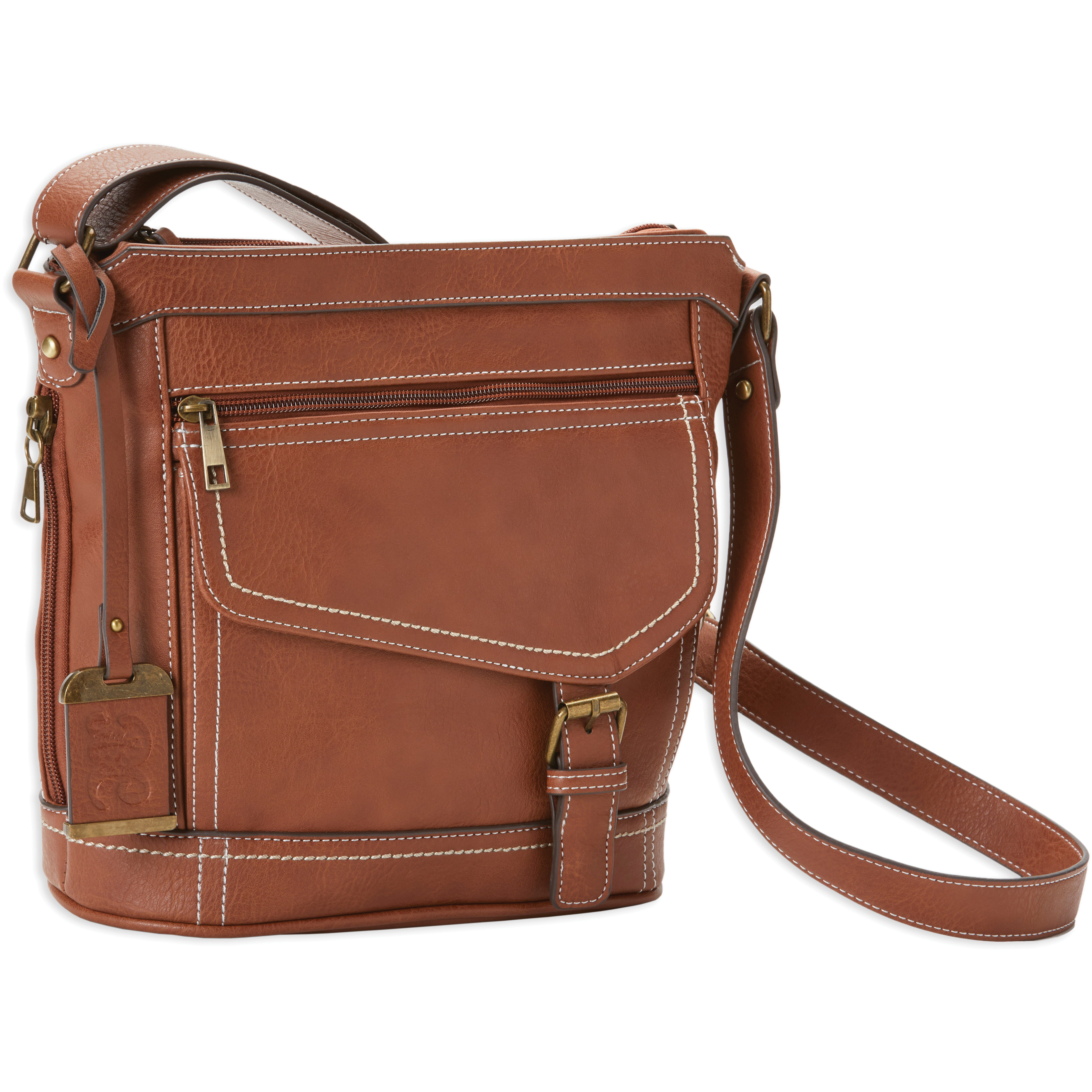 Bulldog Cases Bucket Style Purse w/ Holster, Brown - BDP-045 - Bulldog