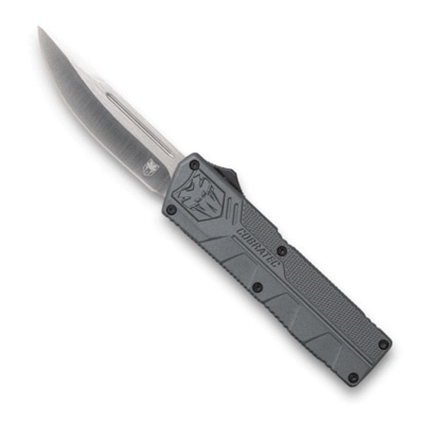 CobraTec Knives Drop Point Lightweight Knife, 3.25", Gray - GYCTLWDNS - Cobratec Knives Llc