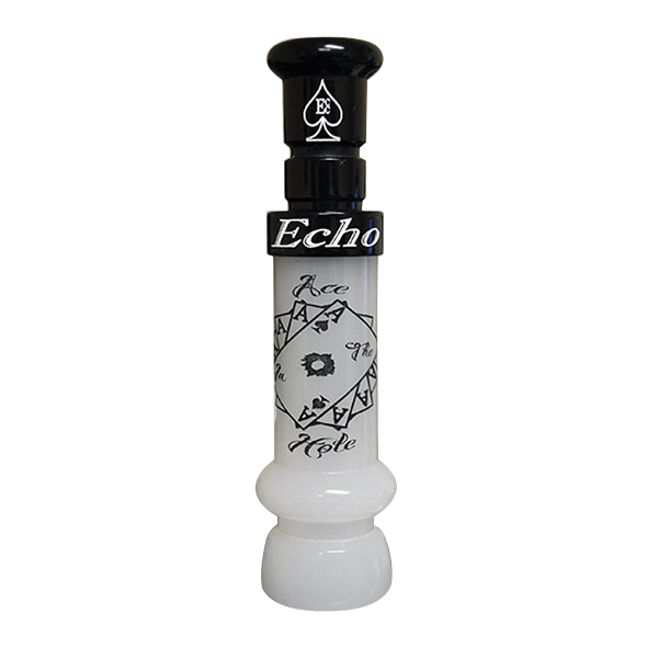 Echo Calls Ace in The Hole Single Reed Duck Call, Pearl/Black - 90023