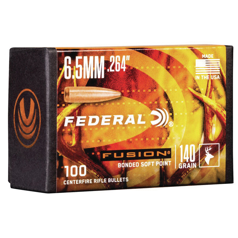 Federal Fusion Component 6.5mm 140 gr SP Bullet, 100/box - FB264F2 - Federal