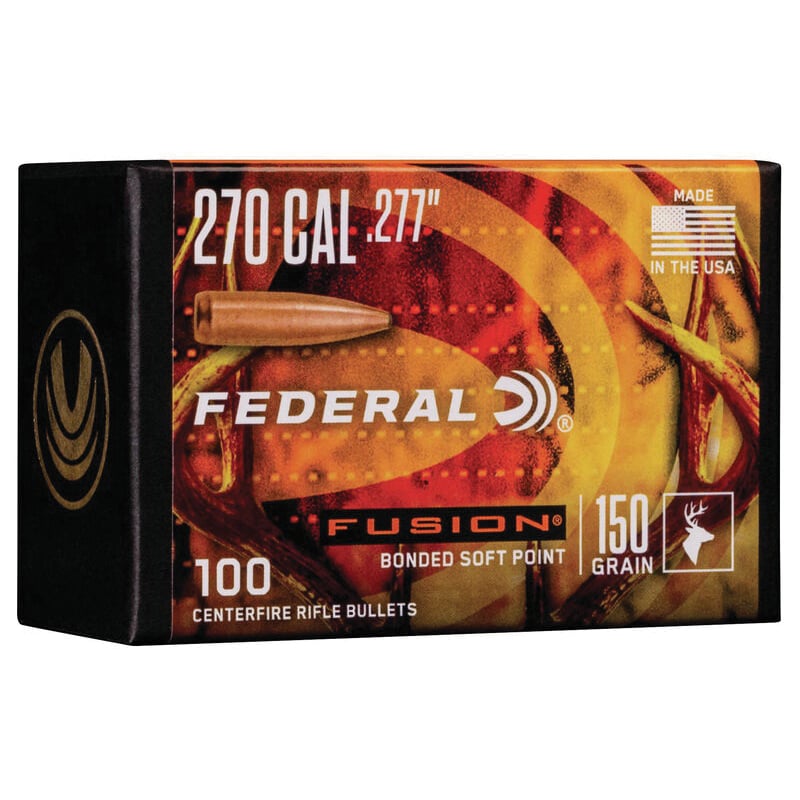 Federal Fusion Component .270 150 gr SP Bullet, 100/box - FB277F4 - Federal
