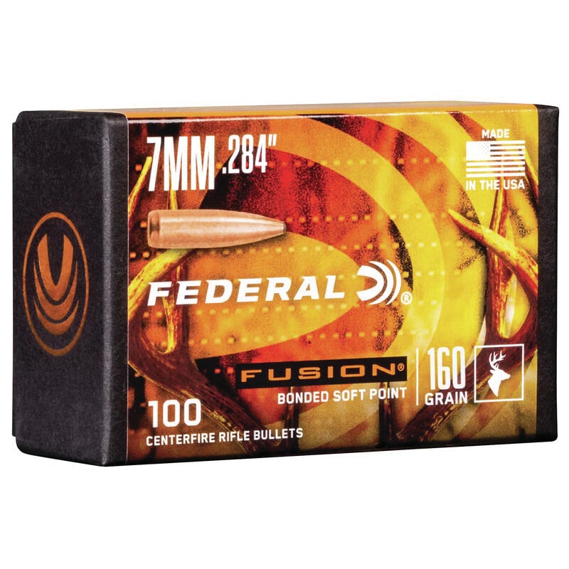 Federal Fusion Component 7mm 160 gr SP Bullet, 100/box - FB284F3 - Federal