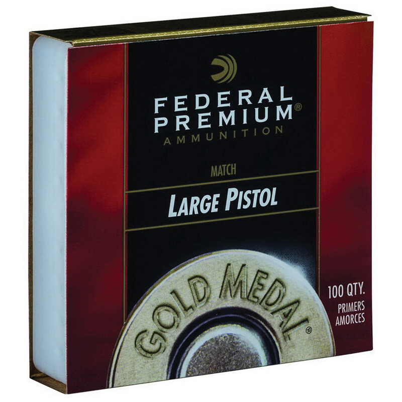 Federal Gold Medal Large Pistol Match Centerfire Primer for 150 Cal Standard and Magnum Pistol and Revolver - GM150M - Federal