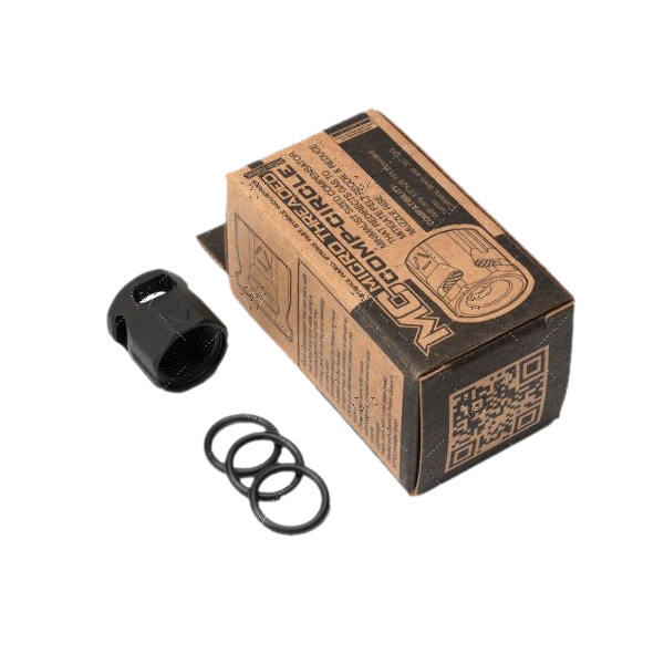 Strike Industries Circle Compensator, Black - Precision Compensator for Enhanced Recoil Management and Accuracy - SI-MC-CIRCLE - Strike Industries