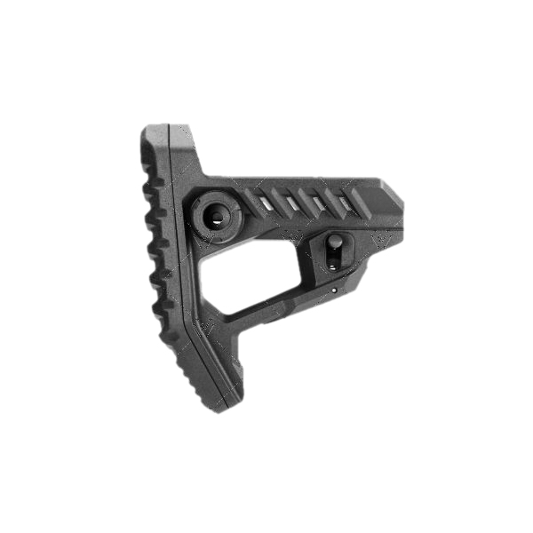 Strike Industries Pit Stock Black - Robust and Adjustable Rifle Stock for Improved Control and Shooting Comfort - SI-STRIKE-POLY-PIT-BK - Strike Industries