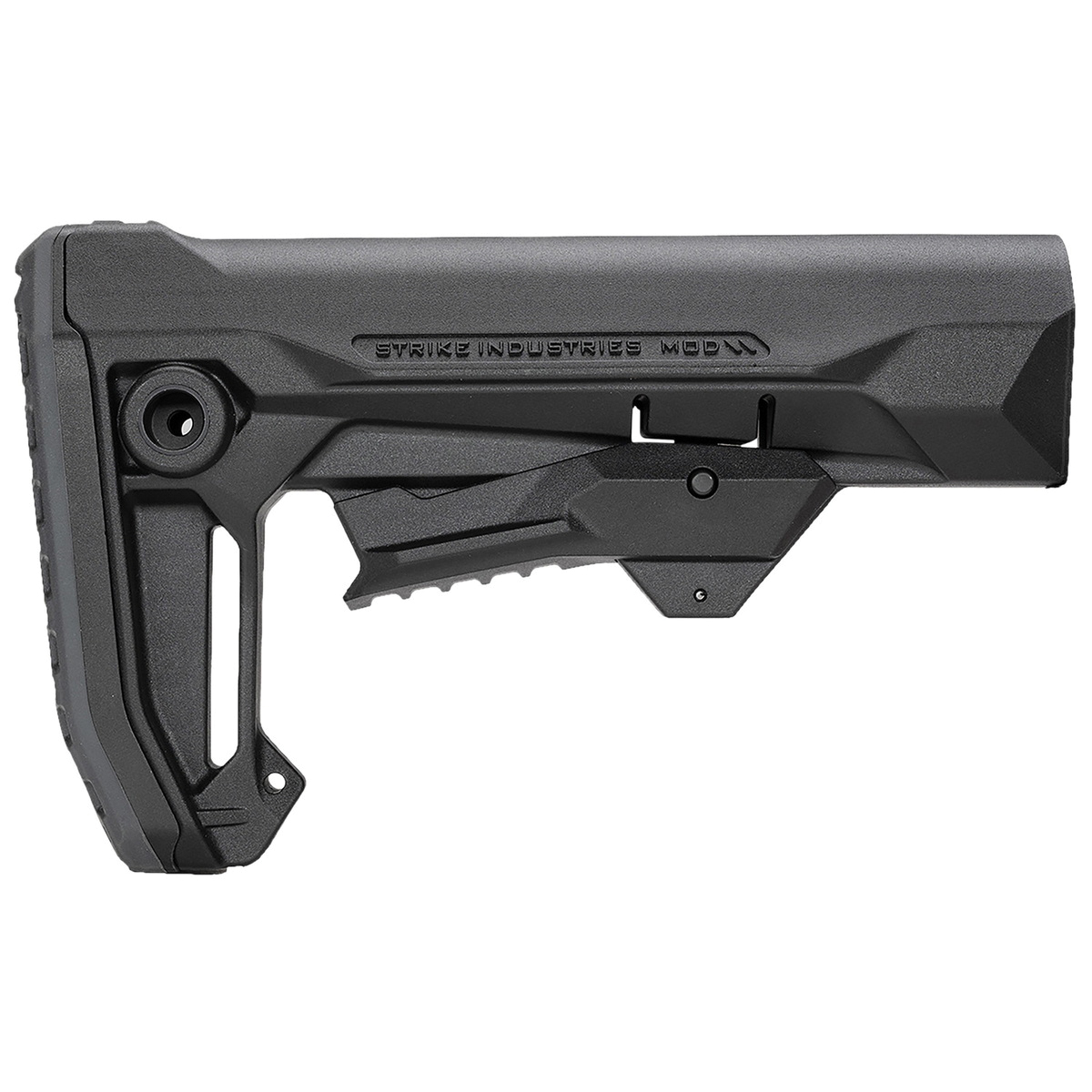 Strike Industries Mod 2 Rifle Stock Black - Tactical Rifle Stock for Enhanced Stability and Custom Fit - SI-STRIKE-ES-MOD2-BK - Strike Industries