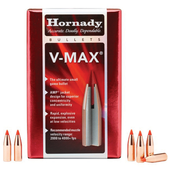 Hornady V-MAX .20 40 gr Rifle Bullet, 250/box - 22606 - Hornady