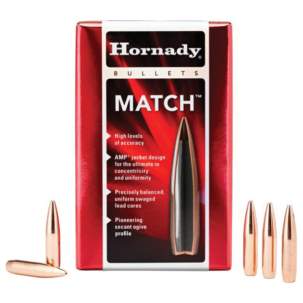 Hornady Match 6mm 105 gr BTHP Rifle Bullet, 500/box - 24585 - Hornady