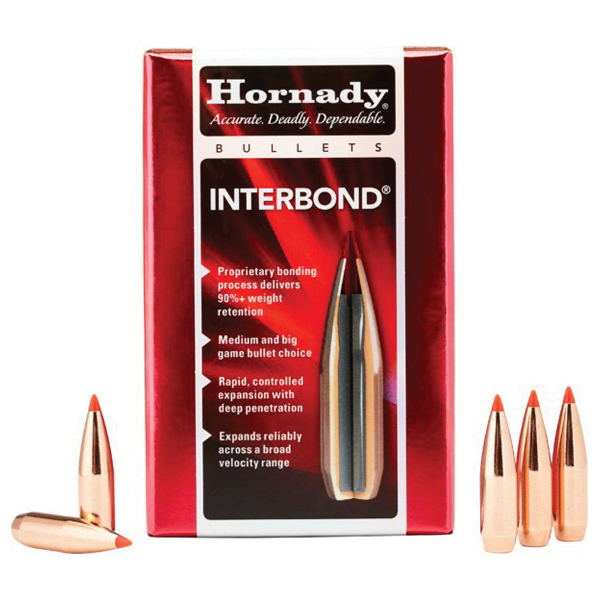 Hornady InterBond .270 130 gr Rifle Bullet, 100/box - 27309 - Hornady