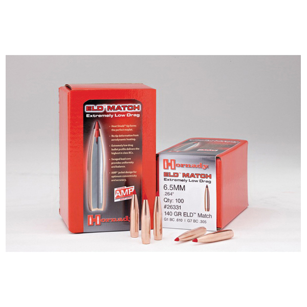 Hornady ELD Match .338 285 gr BT Rifle Bullet, 50/box - 33381 - Hornady