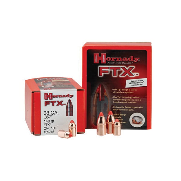Hornady FTX .35 200 gr Rifle Bullet, 100/box - 35105 - Hornady