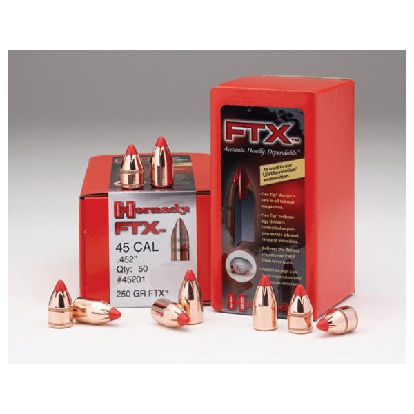Hornady FTX .45 250 gr Rifle Bullet, 50/box - 45201 - Hornady