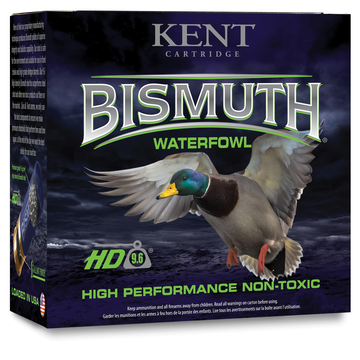 Kent Cartridge Bismuth Waterfowl 3" 12 Gauge Ammo 4, 25/box - B123W40-4 - Kent