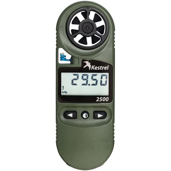 Kestrel Kestrel 2500 100' Waterproof Shock Resistant Weather Meter w/ Night Vision, Olive Drab Green - 0825NV - Kestrel