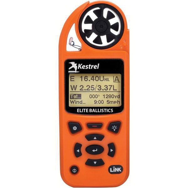 Kestrel Kestrel 5700 Elite 100' Waterproof Shock Resistant Weather Meter w/ Applied Ballistic and Link, Blaze Orange - 0857ALBLZ - Kestrel