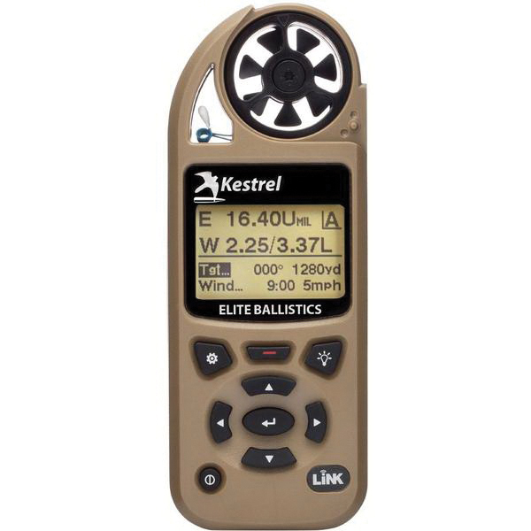 Kestrel Kestrel 5700 Elite 100' Waterproof Shock Resistant Weather Meter Link w/ Applied Ballistic, Tan - 0857ALTAN - Kestrel
