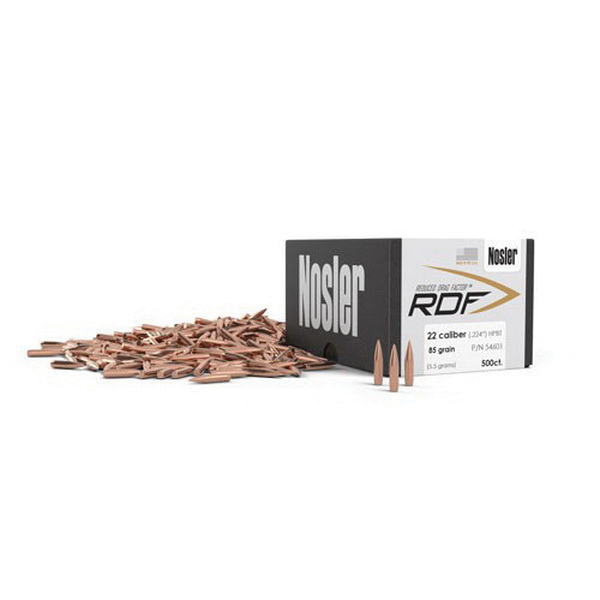 Nosler Nosler RDF .22 85 gr HPBT Rifle Bullet, 500/box - 54601