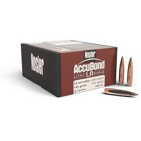 Nosler AccuBond Long Range .338 300 gr SBT Rifle Bullet, 100/box - 58518 - Nosler