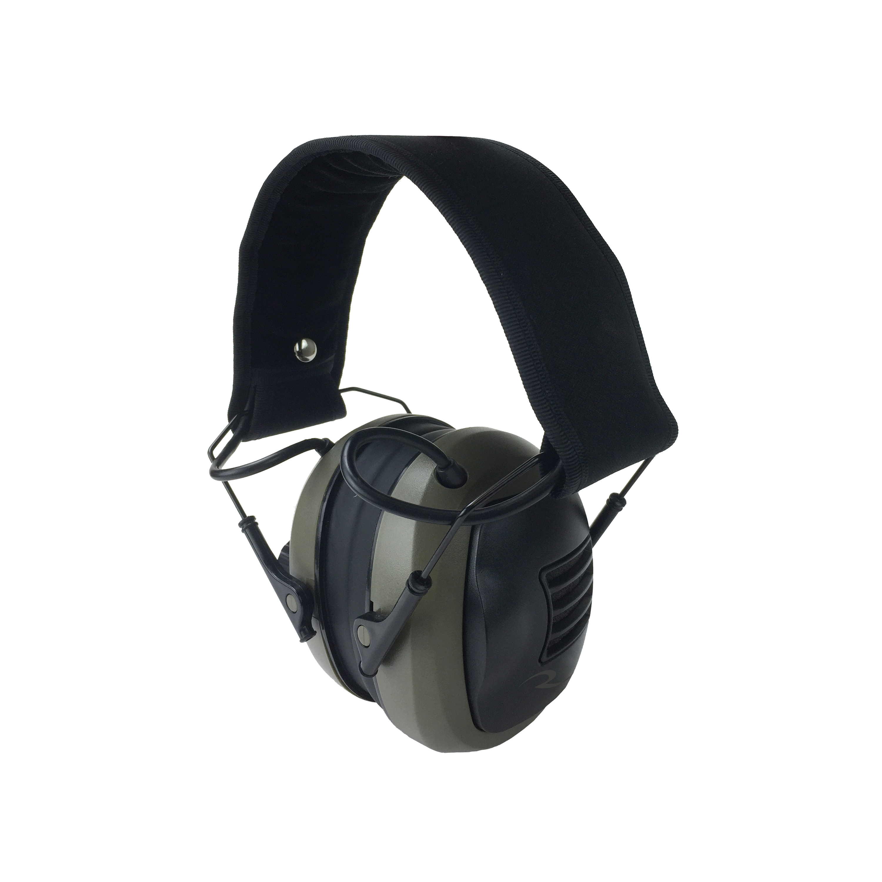 Radians Tactical 23 dB Over the Head Electronic Earmuff, Black/Tan - CSE10BX - Radians