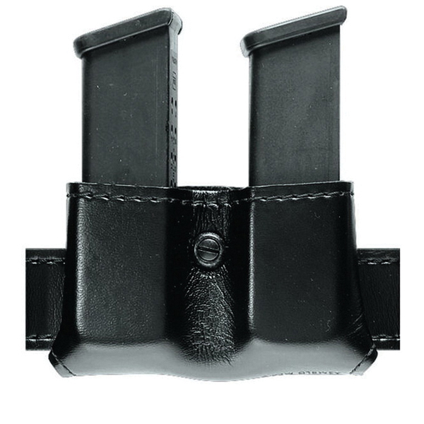 Safariland 079 Slimline Open Top Double Magazine Pouch, Plain Black - 079-18-6 - Safariland
