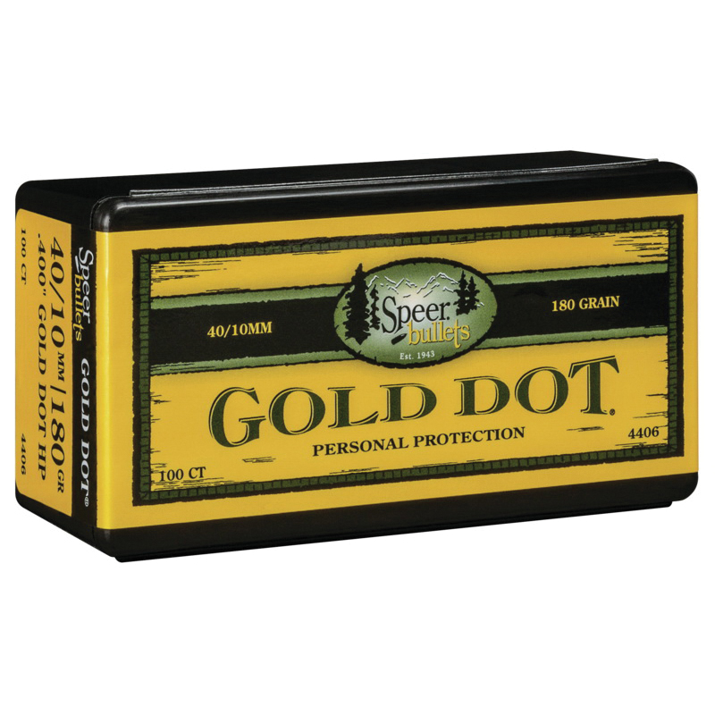 Speer Gold Dot .45 200 gr HP Handgun Bullet, 100/box - 4478 - Speer