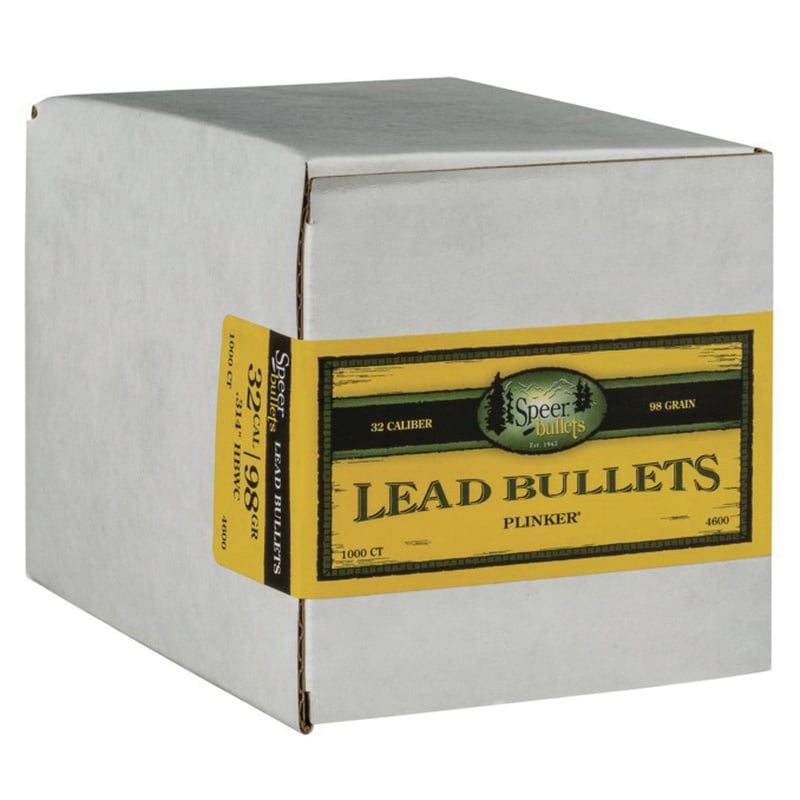 Speer .32 98 gr LDWC Handgun Bullet, 1000/box - 4600 - Speer