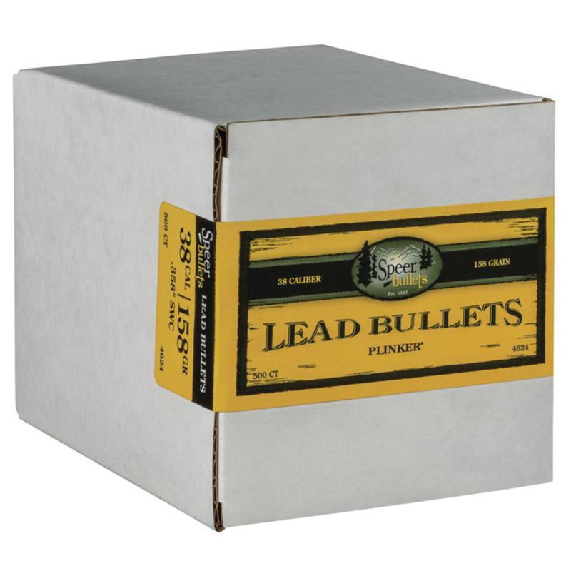 Speer .38 158 gr LSWC Handgun Bullet, 500/box - 4624 - Speer