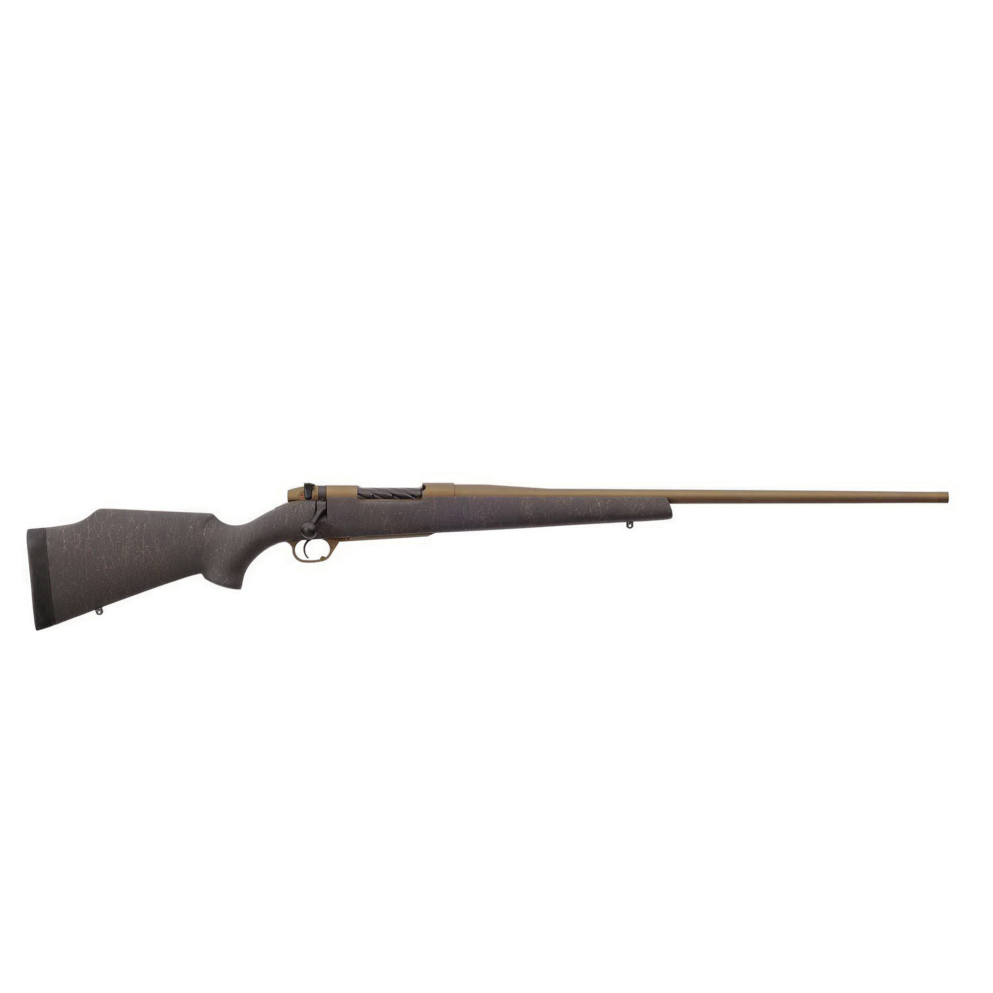 Weatherby Mark V Weathermark 6.5 Weatherby RPM Bolt Action Rifle, Matte Gel Coat and Burnt Bronze Spiderweb Accent - MWB01N65RWR4T - Weatherby