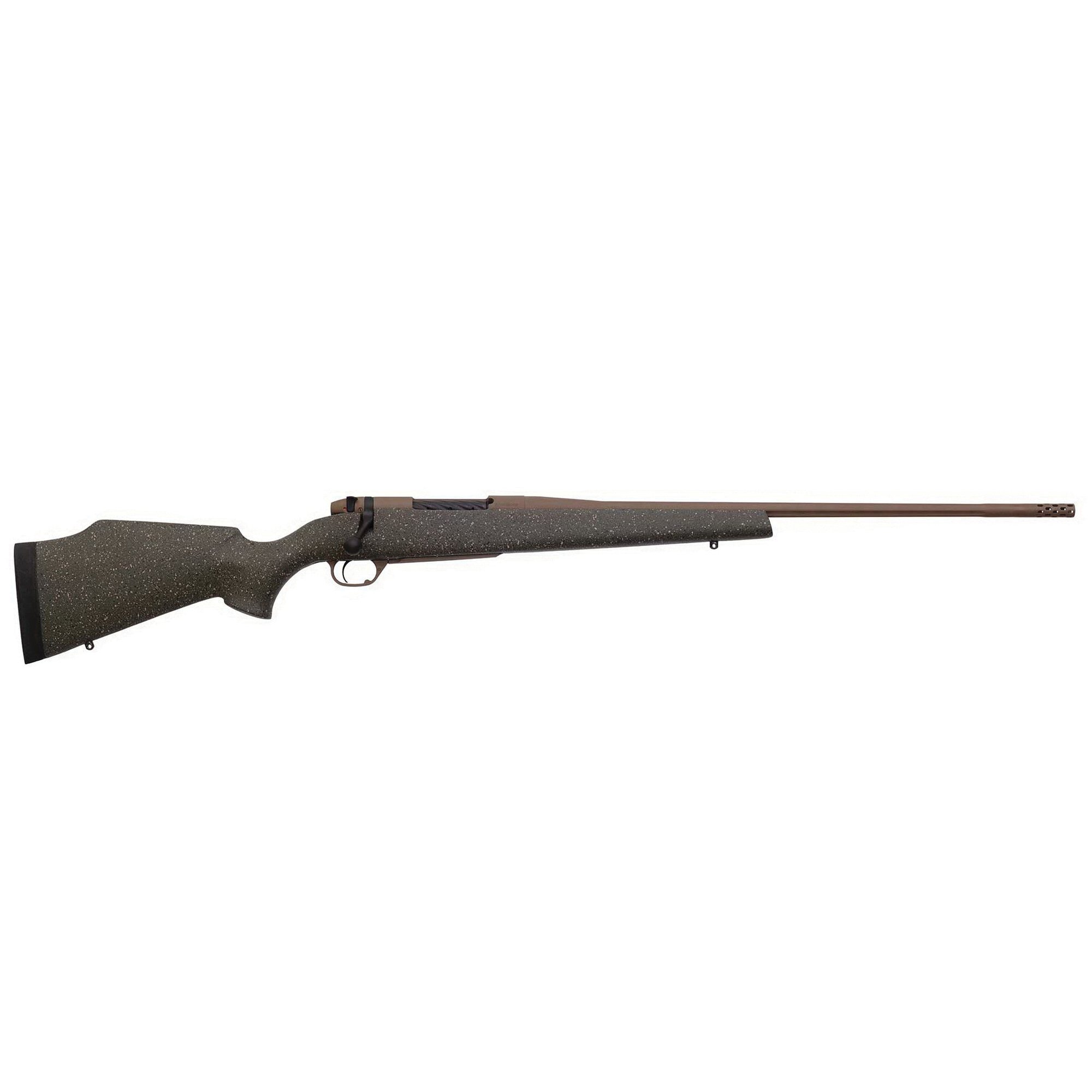 Weatherby Mark V Weathermark LT .300 Weatherby Mag Bolt Action LH Rifle, FDE Speckle Pattern - MWL01N300WL8B - Weatherby