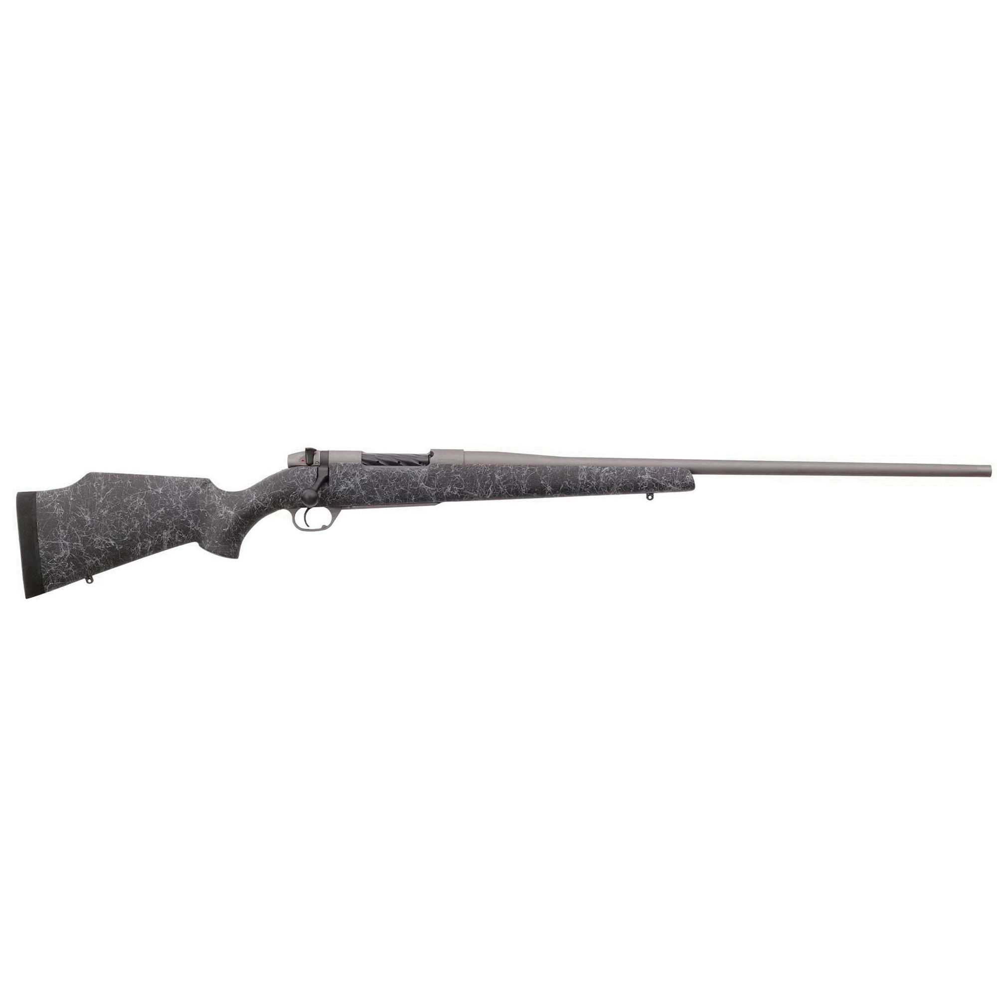 Weatherby Mark V Weathermark .338-378 Weatherby Mag Bolt Action Rifle, Matte Gel Coated Black, Spiderweb Accent - MWM01N333WR8B - Weatherby
