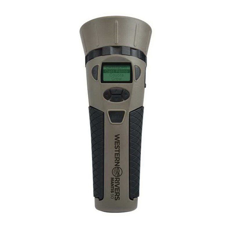 Western Rivers Mantis 50 Electronic Portable Game Call, Black/Brown - GC50 - Gsm, Llc
