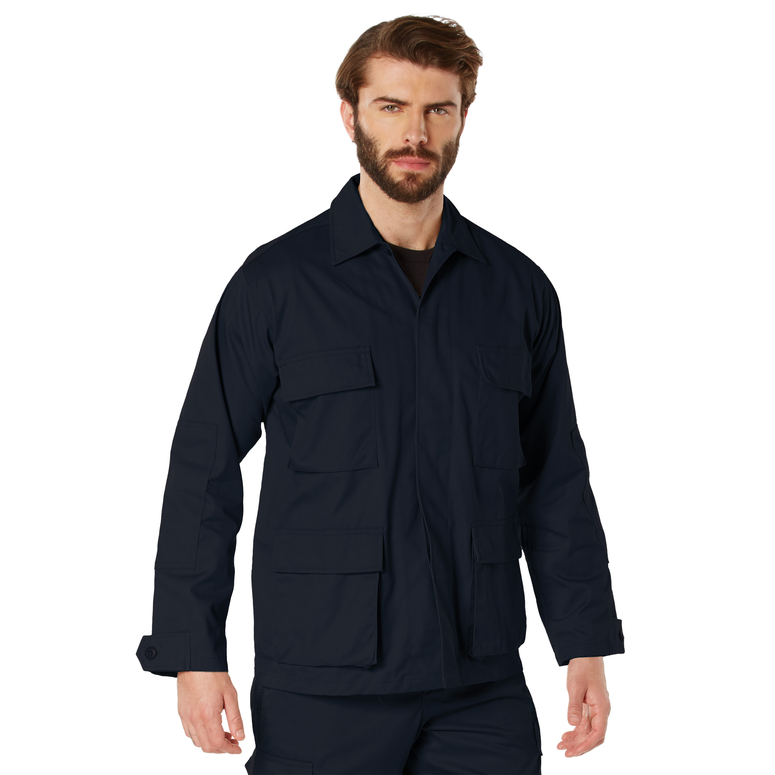 Rothco Rothco Twill Bdu Shirt - Midnight Navy Blue, Small