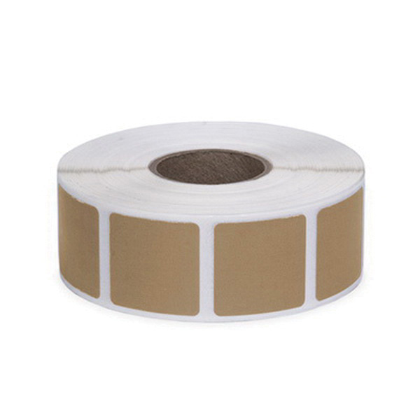 Action Target Law Enforcement 0.875" Square Self-Adhesive Target Bullet Hole Repair Paster, Brown, 1000/box - PAST/BR - Action Target
