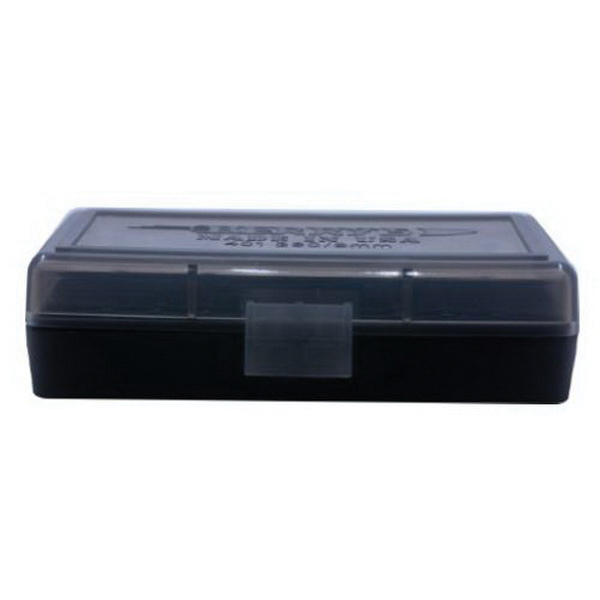 Berrys Bullets 401 .380/9mm 50 Round Flip-Top Ammo Box, Smoke/Black - 19642 - Berrys Bullets