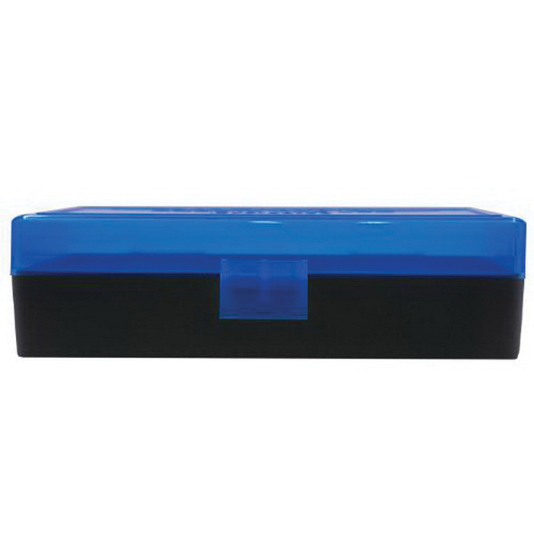 Berrys Bullets 408 .40 S&W/.45 ACP/10mm 50 Round Flip-Top Ammo Box, Blue/Black - 38861 - Berrys Bullets