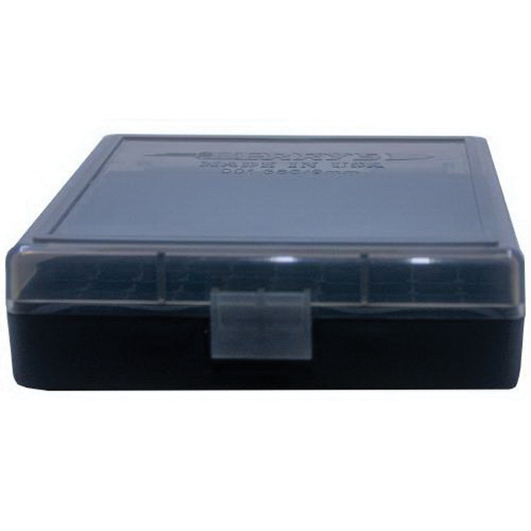 Berrys Bullets 001 .380 ACP/9mm 100 Round Flip-Top Ammo Box, Smoke/Black - 41236 - Berrys Bullets