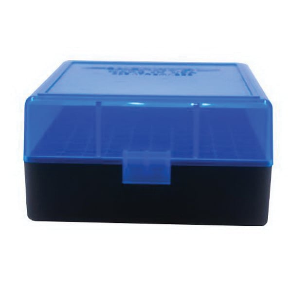 Berrys Bullets 005 .223 Rem/5.56 100 Round Flip-Top Ammo Box, Clear/Blue - 86410 - Berrys Bullets