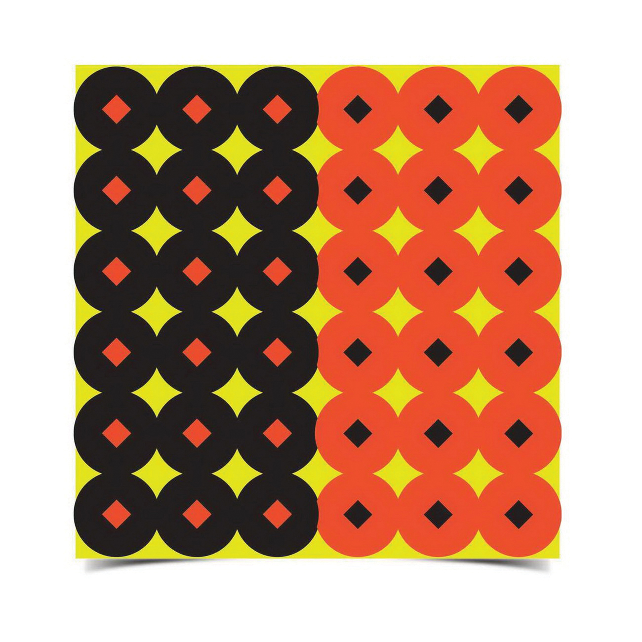 Birchwood Casey Shoot-N-C 1" Self-Adhesive Bullseye Target, Orange/Black, 12/pack - 34117