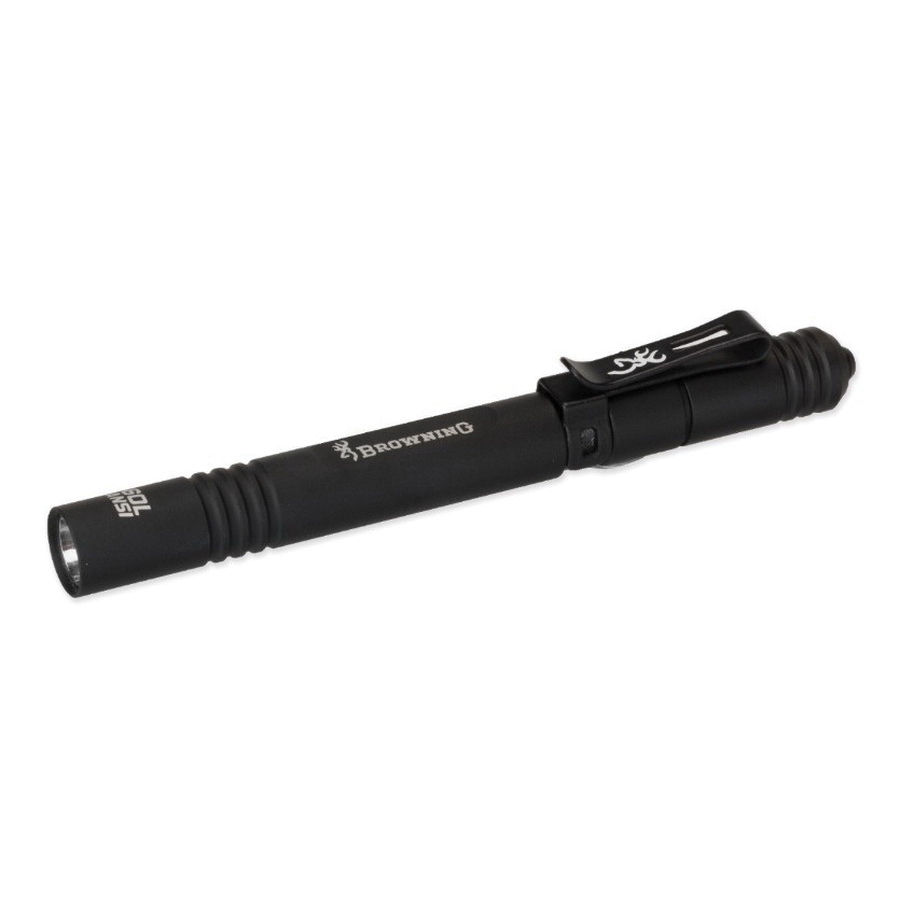 Browning Microblast 60 lm LED Water-Resistant Impact-Resistant Pen Light, Black - 3712123 - Browning
