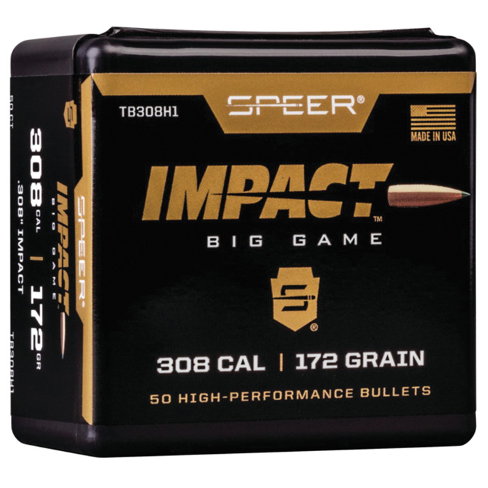 Speer .30 172 gr Impact Rifle Bullet, 50/pack - TB308H1 - Cci