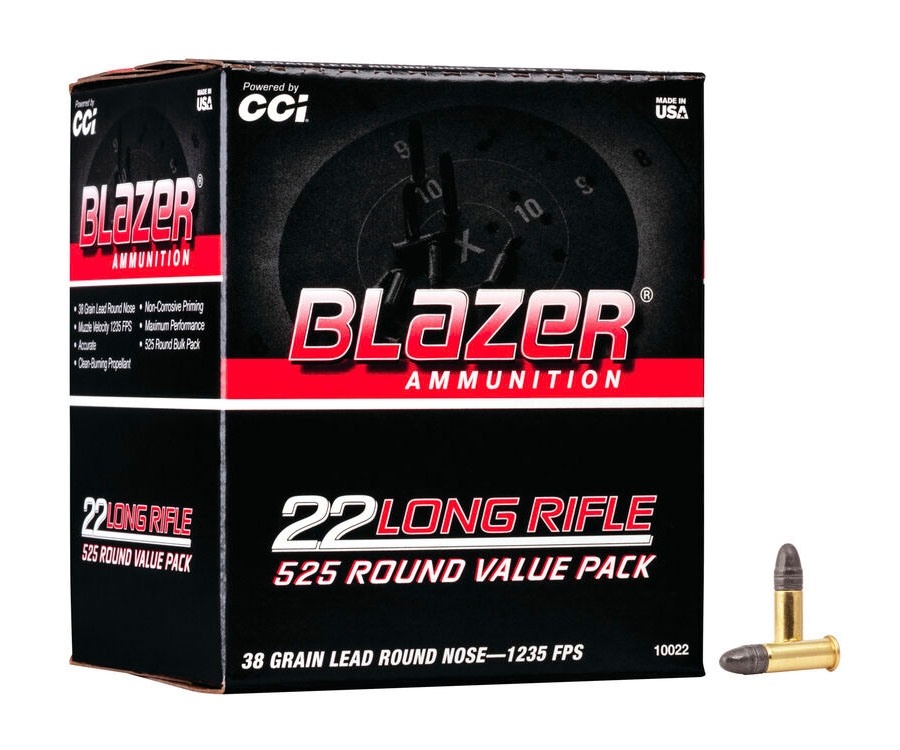 CCI Blazer 38gr RN 22 LR Ammo, 525rds - 10022 - Cci