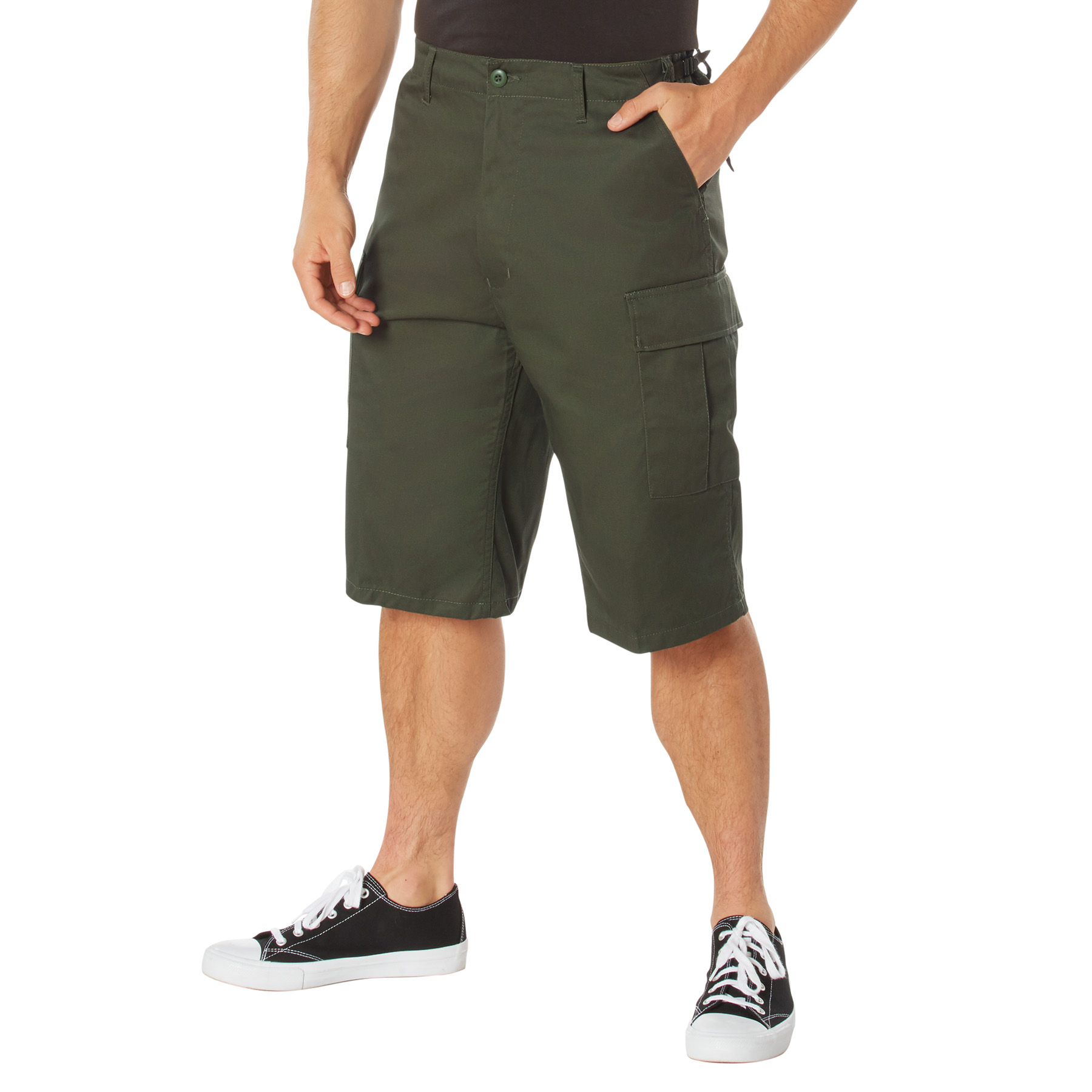 Rothco Rothco Long Length Bdu Shorts - Olive Drab, X-Small