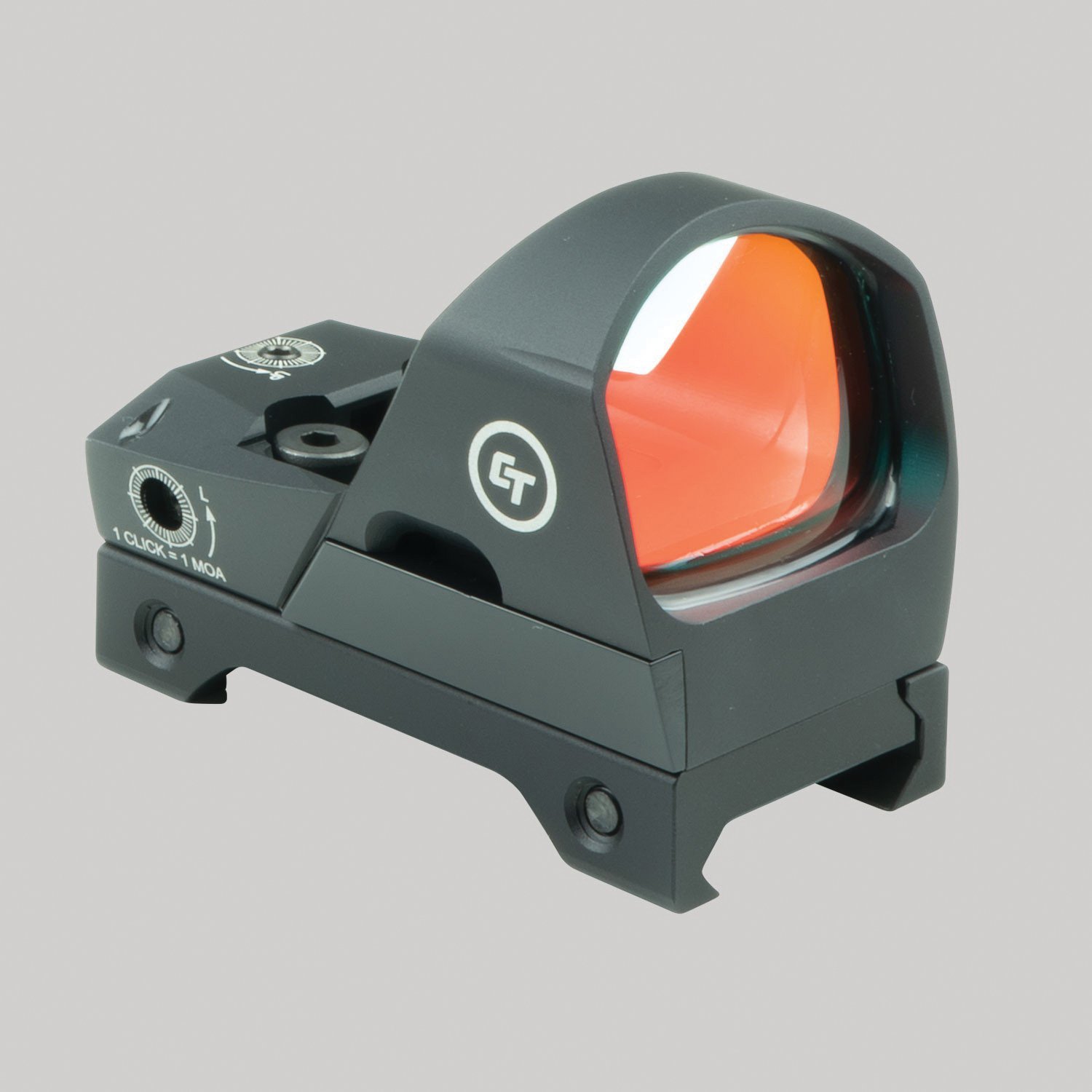Crimson Trace Compact Open 1x Reflex Red Dot Sight, Illuminated 3.25 MOA Round Dot - CTS1400 - Crimson Trace