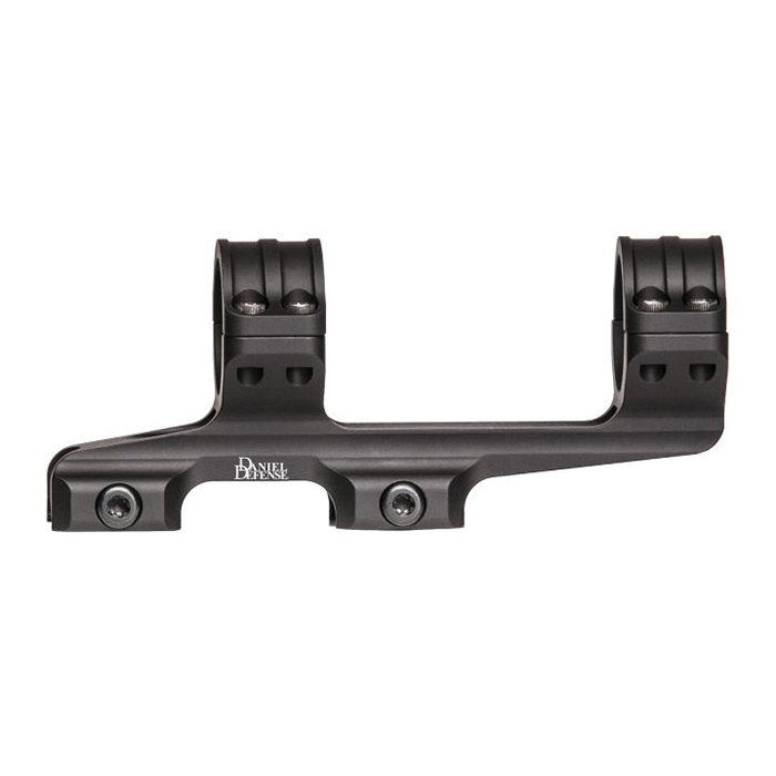 Daniel Defense 1" 6061 T6 Aluminum 1-Piece Double Ring Scope Mount, Hardcoat Anodized Black - 047-07246 - Daniel Defense